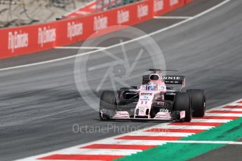 World © Octane Photographic Ltd. Formula 1 - Austria Grand Prix - Sunday - Race. Sergio Perez - Sahara Force India VJM10. Red Bull Ring, Spielberg, Austria. Sunday 9th July 2017. Digital Ref: 1875LB1D5559