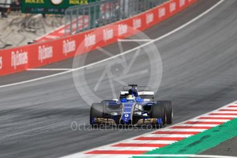 World © Octane Photographic Ltd. Formula 1 - Austria Grand Prix - Sunday - Race. Marcus Ericsson – Sauber F1 Team C36. Red Bull Ring, Spielberg, Austria. Sunday 9th July 2017. Digital Ref: 1875LB1D5611