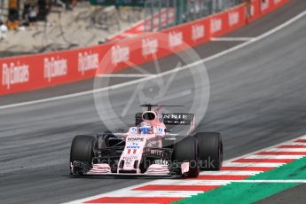 World © Octane Photographic Ltd. Formula 1 - Austria Grand Prix - Sunday - Race. Sergio Perez - Sahara Force India VJM10. Red Bull Ring, Spielberg, Austria. Sunday 9th July 2017. Digital Ref: 1875LB1D5713