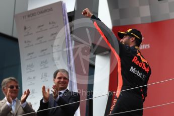 World © Octane Photographic Ltd. Formula 1 - Austria Grand Prix - Sunday - Race - Podium. Daniel Ricciardo - Red Bull Racing RB13. Red Bull Ring, Spielberg, Austria. Sunday 9th July 2017. Digital Ref: 1876LB1D6067