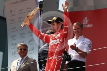 World © Octane Photographic Ltd. Formula 1 - Austria Grand Prix - Sunday - Race - Podium. Sebastian Vettel - Scuderia Ferrari SF70H. Red Bull Ring, Spielberg, Austria. Sunday 9th July 2017. Digital Ref: 1876LB1D6251