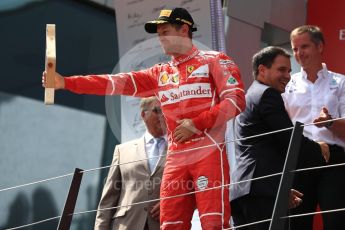 World © Octane Photographic Ltd. Formula 1 - Austria Grand Prix - Sunday - Race - Podium. Sebastian Vettel - Scuderia Ferrari SF70H. Red Bull Ring, Spielberg, Austria. Sunday 9th July 2017. Digital Ref: 1876LB1D6259