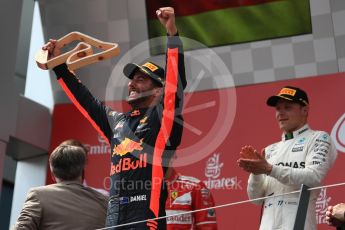World © Octane Photographic Ltd. Formula 1 - Austria Grand Prix - Sunday - Race - Podium. Daniel Ricciardo - Red Bull Racing RB13. Red Bull Ring, Spielberg, Austria. Sunday 9th July 2017. Digital Ref: 1876LB1D6283