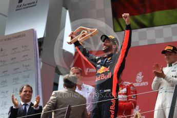 World © Octane Photographic Ltd. Formula 1 - Austria Grand Prix - Sunday - Race - Podium. Daniel Ricciardo - Red Bull Racing RB13. Red Bull Ring, Spielberg, Austria. Sunday 9th July 2017. Digital Ref: 1876LB1D6289