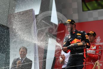 World © Octane Photographic Ltd. Formula 1 - Austria Grand Prix - Sunday - Race - Podium. Daniel Ricciardo - Red Bull Racing RB13. Red Bull Ring, Spielberg, Austria. Sunday 9th July 2017. Digital Ref: 1876LB1D6316