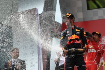 World © Octane Photographic Ltd. Formula 1 - Austria Grand Prix - Sunday - Race - Podium. Daniel Ricciardo - Red Bull Racing RB13. Red Bull Ring, Spielberg, Austria. Sunday 9th July 2017. Digital Ref: 1876LB1D6338