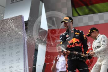 World © Octane Photographic Ltd. Formula 1 - Austria Grand Prix - Sunday - Race - Podium. Daniel Ricciardo - Red Bull Racing RB13. Red Bull Ring, Spielberg, Austria. Sunday 9th July 2017. Digital Ref: 1876LB1D6366