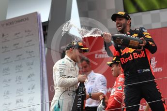 World © Octane Photographic Ltd. Formula 1 - Austria Grand Prix - Sunday - Race - Podium. Daniel Ricciardo - Red Bull Racing RB13. Red Bull Ring, Spielberg, Austria. Sunday 9th July 2017. Digital Ref: 1876LB1D6478