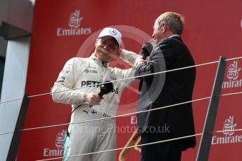 World © Octane Photographic Ltd. Formula 1 - Austria Grand Prix - Sunday - Race - Podium. Valtteri Bottas - Mercedes AMG Petronas F1 W08 EQ Energy+. Red Bull Ring, Spielberg, Austria. Sunday 9th July 2017. Digital Ref: 1876LB1D6553