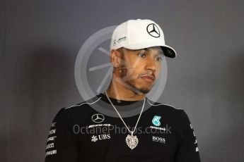 World © Octane Photographic Ltd. Formula 1 - Austria Grand Prix - Thursday –FIA Drivers Press Conference, Part 1. Lewis Hamilton - Mercedes AMG Petronas F1 team. Red Bull Ring, Spielberg, Austria. Thursday 6th July 2017. Digital Ref: 1860LB1D9168