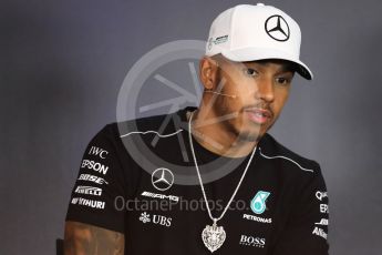 World © Octane Photographic Ltd. Formula 1 - Austria Grand Prix - Thursday –FIA Drivers Press Conference, Part 1. Lewis Hamilton - Mercedes AMG Petronas F1 team. Red Bull Ring, Spielberg, Austria. Thursday 6th July 2017. Digital Ref: 1860LB1D9180