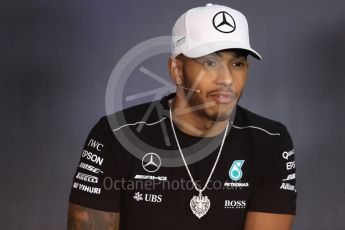 World © Octane Photographic Ltd. Formula 1 - Austria Grand Prix - Thursday –FIA Drivers Press Conference, Part 1. Lewis Hamilton - Mercedes AMG Petronas F1 team. Red Bull Ring, Spielberg, Austria. Thursday 6th July 2017. Digital Ref: 1860LB1D9190