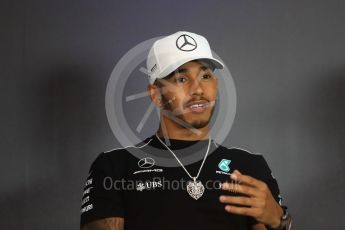 World © Octane Photographic Ltd. Formula 1 - Austria Grand Prix - Thursday –FIA Drivers Press Conference, Part 1. Lewis Hamilton - Mercedes AMG Petronas F1 team. Red Bull Ring, Spielberg, Austria. Thursday 6th July 2017. Digital Ref: 1860LB1D9192