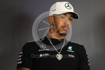 World © Octane Photographic Ltd. Formula 1 - Austria Grand Prix - Thursday –FIA Drivers Press Conference, Part 1. Lewis Hamilton - Mercedes AMG Petronas F1 team. Red Bull Ring, Spielberg, Austria. Thursday 6th July 2017. Digital Ref: 1860LB1D9232