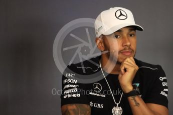 World © Octane Photographic Ltd. Formula 1 - Austria Grand Prix - Thursday –FIA Drivers Press Conference, Part 1. Lewis Hamilton - Mercedes AMG Petronas F1 team. Red Bull Ring, Spielberg, Austria. Thursday 6th July 2017. Digital Ref: 1860LB1D9291