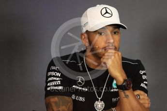 World © Octane Photographic Ltd. Formula 1 - Austria Grand Prix - Thursday –FIA Drivers Press Conference, Part 1. Lewis Hamilton - Mercedes AMG Petronas F1 team. Red Bull Ring, Spielberg, Austria. Thursday 6th July 2017. Digital Ref: 1860LB1D9306