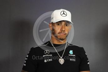 World © Octane Photographic Ltd. Formula 1 - Austria Grand Prix - Thursday –FIA Drivers Press Conference, Part 1. Lewis Hamilton - Mercedes AMG Petronas F1 team. Red Bull Ring, Spielberg, Austria. Thursday 6th July 2017. Digital Ref: 1860LB1D9340