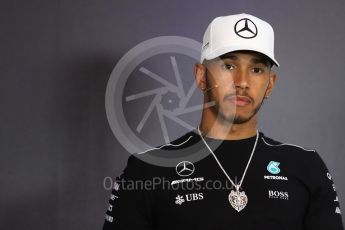 World © Octane Photographic Ltd. Formula 1 - Austria Grand Prix - Thursday –FIA Drivers Press Conference, Part 1. Lewis Hamilton - Mercedes AMG Petronas F1 team. Red Bull Ring, Spielberg, Austria. Thursday 6th July 2017. Digital Ref: 1860LB1D9375