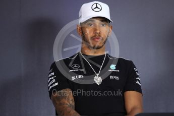 World © Octane Photographic Ltd. Formula 1 - Austria Grand Prix - Thursday –FIA Drivers Press Conference, Part 1. Lewis Hamilton - Mercedes AMG Petronas F1 team. Red Bull Ring, Spielberg, Austria. Thursday 6th July 2017. Digital Ref: 1860LB1D9429