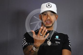 World © Octane Photographic Ltd. Formula 1 - Austria Grand Prix - Thursday –FIA Drivers Press Conference, Part 1. Lewis Hamilton - Mercedes AMG Petronas F1 team. Red Bull Ring, Spielberg, Austria. Thursday 6th July 2017. Digital Ref: 1860LB1D9444