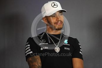 World © Octane Photographic Ltd. Formula 1 - Austria Grand Prix - Thursday –FIA Drivers Press Conference, Part 1. Lewis Hamilton - Mercedes AMG Petronas F1 team. Red Bull Ring, Spielberg, Austria. Thursday 6th July 2017. Digital Ref: 1860LB1D9522