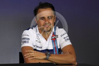 World © Octane Photographic Ltd. Formula 1 - Austria Grand Prix - Thursday - FIA Drivers Press Conference, Part 2. Felipe Massa - Williams Martini Racing. Red Bull Ring, Spielberg, Austria. Thursday 6th July 2017. Digital Ref: 1860LB1D9628