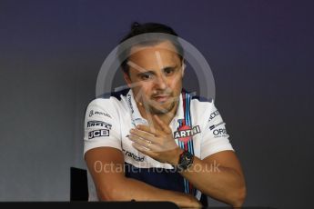 World © Octane Photographic Ltd. Formula 1 - Austria Grand Prix - Thursday - FIA Drivers Press Conference, Part 2. Felipe Massa - Williams Martini Racing. Red Bull Ring, Spielberg, Austria. Thursday 6th July 2017. Digital Ref: 1860LB1D9656