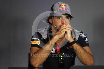 World © Octane Photographic Ltd. Formula 1 - Austria Grand Prix - Thursday - FIA Drivers Press Conference, Part 2. Carlos Sainz - Scuderia Toro Rosso. Red Bull Ring, Spielberg, Austria. Thursday 6th July 2017. Digital Ref: 1860LB1D9720