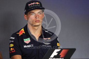 World © Octane Photographic Ltd. Formula 1 - Austria Grand Prix - Thursday - FIA Drivers Press Conference, Part 2. Max Verstappen - Red Bull Racing. Red Bull Ring, Spielberg, Austria. Thursday 6th July 2017. Digital Ref: 1860LB1D9752