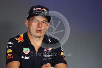 World © Octane Photographic Ltd. Formula 1 - Austria Grand Prix - Thursday - FIA Drivers Press Conference, Part 2. Max Verstappen - Red Bull Racing. Red Bull Ring, Spielberg, Austria. Thursday 6th July 2017. Digital Ref: 1860LB1D9765
