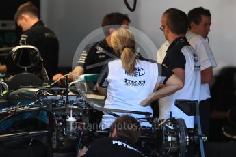 World © Octane Photographic Ltd. Formula 1 - Austria Grand Prix - Thursday - Pit Lane. Mercedes AMG Petronas F1 W08 EQ Energy+. Red Bull Ring, Spielberg, Austria. Thursday 6th July 2017. Digital Ref: 1861LB1D8967