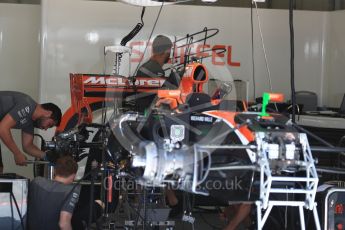 World © Octane Photographic Ltd. Formula 1 - Austria Grand Prix - Thursday - Pit Lane. McLaren Honda MCL32. Red Bull Ring, Spielberg, Austria. Thursday 6th July 2017. Digital Ref: 1861LB1D9052