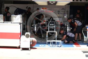 World © Octane Photographic Ltd. Formula 1 - Austria Grand Prix - Thursday - Pit Lane. Scuderia Toro Rosso STR12. Red Bull Ring, Spielberg, Austria. Thursday 6th July 2017. Digital Ref: 1861LB1D9062