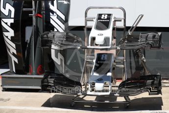 World © Octane Photographic Ltd. Formula 1 - Austria Grand Prix - Thursday - Pit Lane. Haas F1 Team VF-17. Red Bull Ring, Spielberg, Austria. Thursday 6th July 2017. Digital Ref: 1861LB1D9085