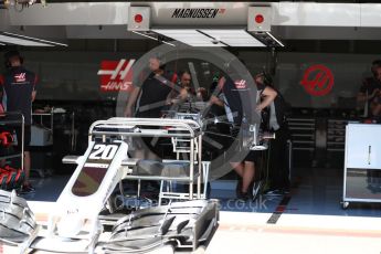 World © Octane Photographic Ltd. Formula 1 - Austria Grand Prix - Thursday - Pit Lane. Haas F1 Team VF-17. Red Bull Ring, Spielberg, Austria. Thursday 6th July 2017. Digital Ref: 1861LB1D9091