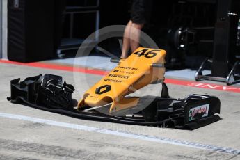 World © Octane Photographic Ltd. Formula 1 - Austria Grand Prix - Thursday - Pit Lane. Renault Sport F1 Team R.S.17. Red Bull Ring, Spielberg, Austria. Thursday 6th July 2017. Digital Ref: 1861LB1D9114