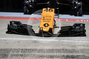 World © Octane Photographic Ltd. Formula 1 - Austria Grand Prix - Thursday - Pit Lane. Renault Sport F1 Team R.S.17. Red Bull Ring, Spielberg, Austria. Thursday 6th July 2017. Digital Ref: 1861LB1D9124