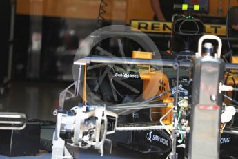 World © Octane Photographic Ltd. Formula 1 - Austria Grand Prix - Thursday - Pit Lane. Renault Sport F1 Team R.S.17. Red Bull Ring, Spielberg, Austria. Thursday 6th July 2017. Digital Ref: 1861LB1D9136