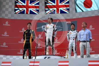 World © Octane Photographic Ltd. Formula 1 - Austria Grand Prix - Saturday - GP3 Race 1. George Russell - ART Grand Prix, Jack Aitken - ART Grand Prix and Nirei Fukuzumi - ART Grand Prix. Red Bull Ring, Spielberg, Austria. Saturday 8th July 2017. Digital Ref: 1870LB1D3549