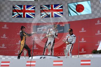 World © Octane Photographic Ltd. Formula 1 - Austria Grand Prix - Saturday - GP3 Race 1. George Russell - ART Grand Prix, Jack Aitken - ART Grand Prix and Nirei Fukuzumi - ART Grand Prix. Red Bull Ring, Spielberg, Austria. Saturday 8th July 2017. Digital Ref: 1870LB1D3621