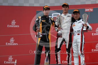 World © Octane Photographic Ltd. Formula 1 - Austria Grand Prix - Saturday - GP3 Race 1. George Russell - ART Grand Prix, Jack Aitken - ART Grand Prix and Nirei Fukuzumi - ART Grand Prix. Red Bull Ring, Spielberg, Austria. Saturday 8th July 2017. Digital Ref: 1870LB1D3671