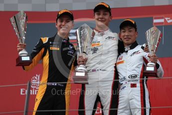 World © Octane Photographic Ltd. Formula 1 - Austria Grand Prix - Saturday - GP3 Race 1. George Russell - ART Grand Prix, Jack Aitken - ART Grand Prix and Nirei Fukuzumi - ART Grand Prix. Red Bull Ring, Spielberg, Austria. Saturday 8th July 2017. Digital Ref: 1870LB1D3680