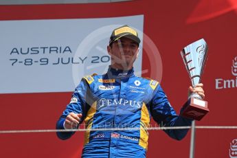 World © Octane Photographic Ltd. Austria Grand Prix - Sunday - FIA Formula 2 - Race 2. Oliver Rowland - DAMS. Red Bull Ring, Spielberg, Austria. Sunday 9th July 2017. Digital Ref: 1872LB1D4257