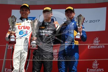 World © Octane Photographic Ltd. Austria Grand Prix - Sunday - FIA Formula 2 - Race 2. Artem Markelov - Russian Time, Alexandre Albon - ART Grand Prix and Oliver Rowland - DAMS. Red Bull Ring, Spielberg, Austria. Sunday 9th July 2017. Digital Ref: 1872LB1D4307