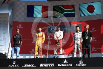 World © Octane Photographic Ltd. GP3 - Race 2. Raoul Hyman - Campos Racing, Guiliano Alsei – Trident and Nirei Fukuzumi - ART Grand Prix. Red Bull Ring, Spielberg, Austria. Sunday 9th July 2017. Digital Ref: 1871LB1D3937