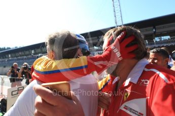 World © Octane Photographic Ltd. GP3 - Race 2. Guiliano Alsei – Trident and dad Jean Alesi. Red Bull Ring, Spielberg, Austria. Sunday 9th July 2017. Digital Ref: 1871LB2D6441