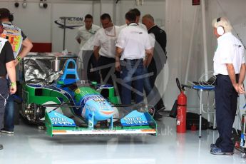 World © Octane Photographic Ltd. Formula 1 - Belgian Grand Prix - Sunday Demo Laps. Mick Schumacher driving his father's (Michael Schumacher) 1st championship winning Benetton Ford B194 on the 25th Anniversary of his 1st win. Circuit de Francorchamps, Belgium. Sunday 27th August 2017. Digital Ref: 1932LB1D7588