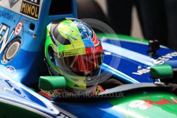 World © Octane Photographic Ltd. Formula 1 - Belgian Grand Prix - Sunday Demo Laps. Mick Schumacher driving his father's (Michael Schumacher) 1st championship winning Benetton Ford B194 on the 25th Anniversary of his 1st win. Circuit de Francorchamps, Belgium. Sunday 27th August 2017. Digital Ref:1932LB1D8092