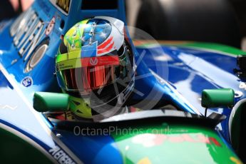 World © Octane Photographic Ltd. Formula 1 - Belgian Grand Prix - Sunday Demo Laps. Mick Schumacher driving his father's (Michael Schumacher) 1st championship winning Benetton Ford B194 on the 25th Anniversary of his 1st win. Circuit de Francorchamps, Belgium. Sunday 27th August 2017. Digital Ref:1932LB1D8129