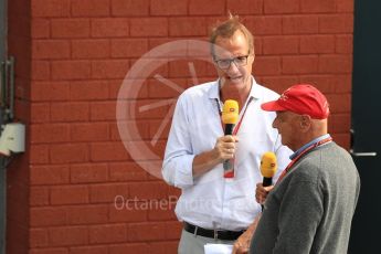 World © Octane Photographic Ltd. Formula 1 - Belgian Grand Prix - Sunday Drivers' Parade. Niki Lauda - Non-Executive Chairman of Mercedes-Benz Motorsportr. Circuit de Francorchamps, Belgium. Sunday 27th August 2017. Digital Ref:1932LB1D8134